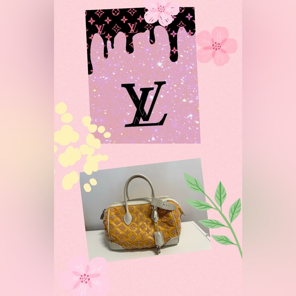Louis Vuitton  Rose Monogram Bouclettes Speedy